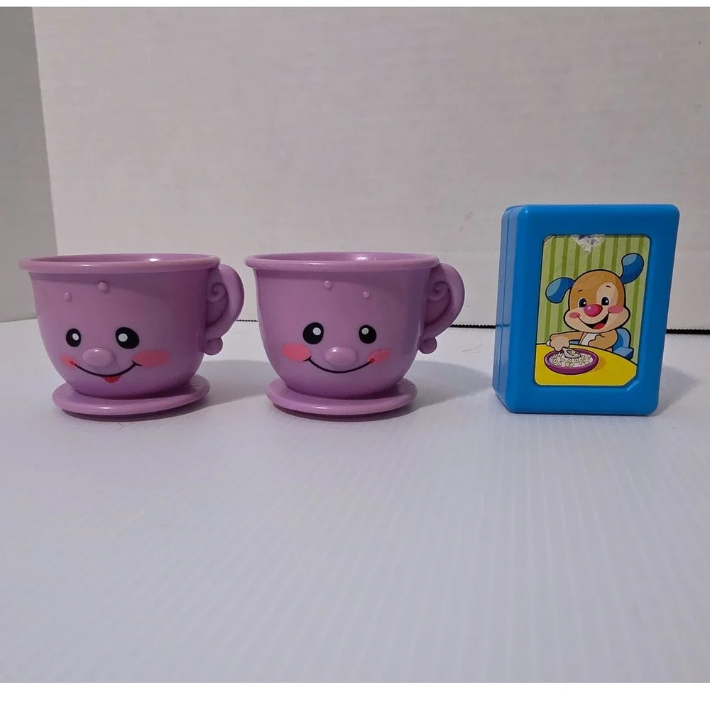 Fisher Price Tea Set Replacement OS Purple Fair 2008 Mattel Incomplete Toy